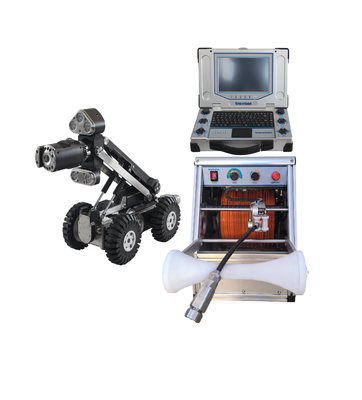 Sistema de cámara de inspección de tuberías con rotación de 360 grados para operación en Windows/Android y capacidad de control remoto